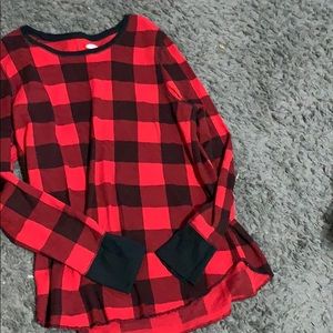 Old Navy buffalo plaid thermal